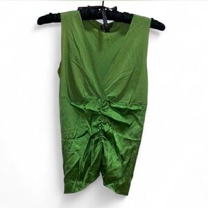 Rozae Nichols Green Sleeveless Blouse